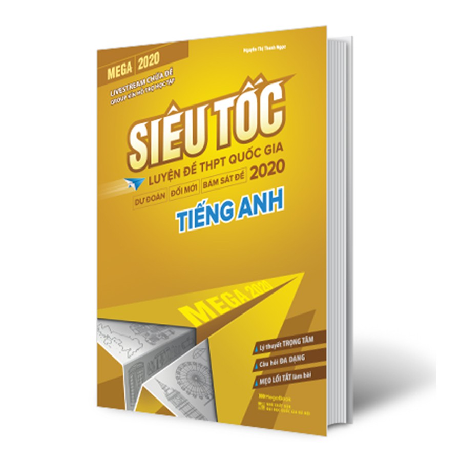 Combo Maga Siêu Tốc:  Mega 2020 - Siêu Tốc Luyện Đề THPT Quốc Gia 2020 Tiếng Anh + Mega 2020 - Siêu Tốc Luyện Đề THPT Quốc Gia 2020 Hóa Học (Bí quyết vượt vũ môn kì thi đại học , học tại nhà)