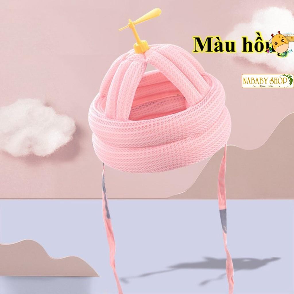 Mũ Nón bảo vệ đầu cho bé có đệm thoáng khí chóng va đập, nón tập đi tập bò tập ngồi