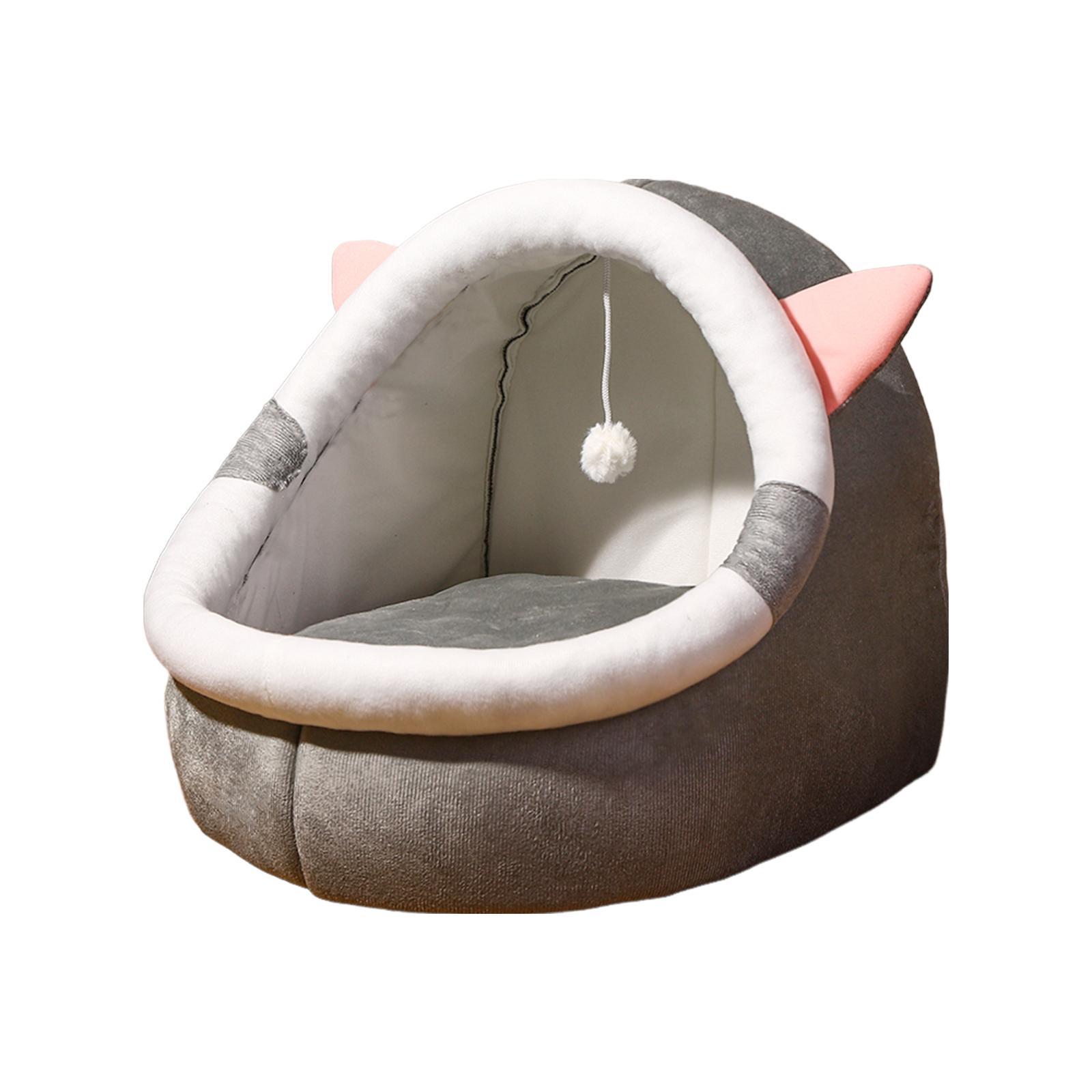 Cat Bed Cave Kennel Sleeping Semi Enclosed Pet Cat Nest for Puppy Dog Kitten