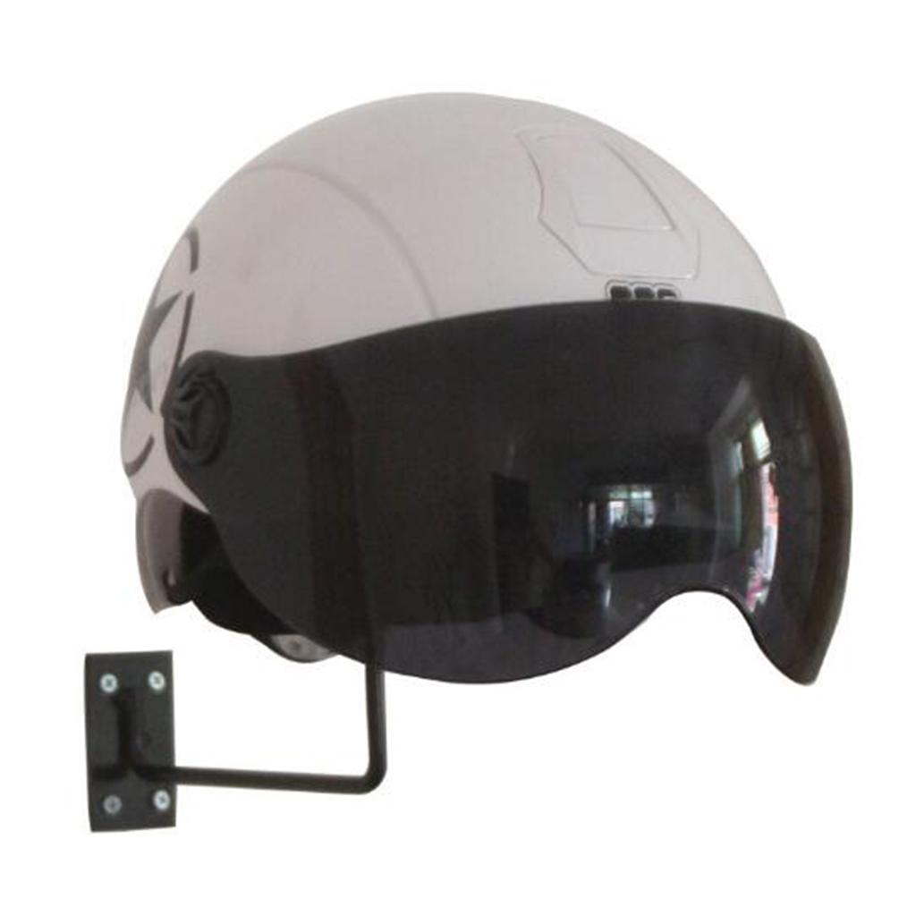 4pcs Wall Mount Helmet Display Holder Stand Coats Jacket Caps Rack Hanger