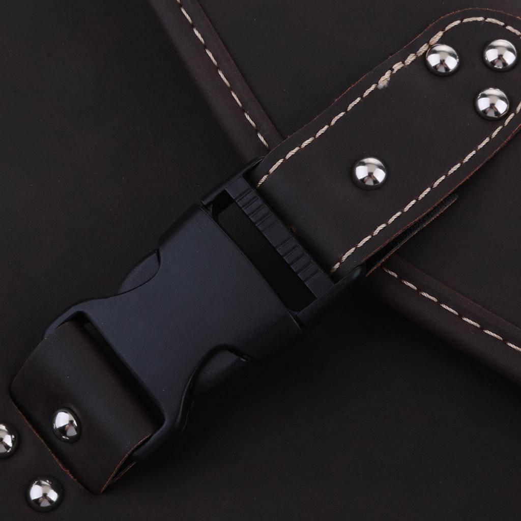 Left & Right PU Leather Solo Saddle Bag for 2004-2013 Harley Sportster XL883 XL1200