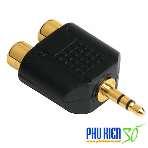 Jack chuyển 3.5mm ra 2 Jack hoa sen cái