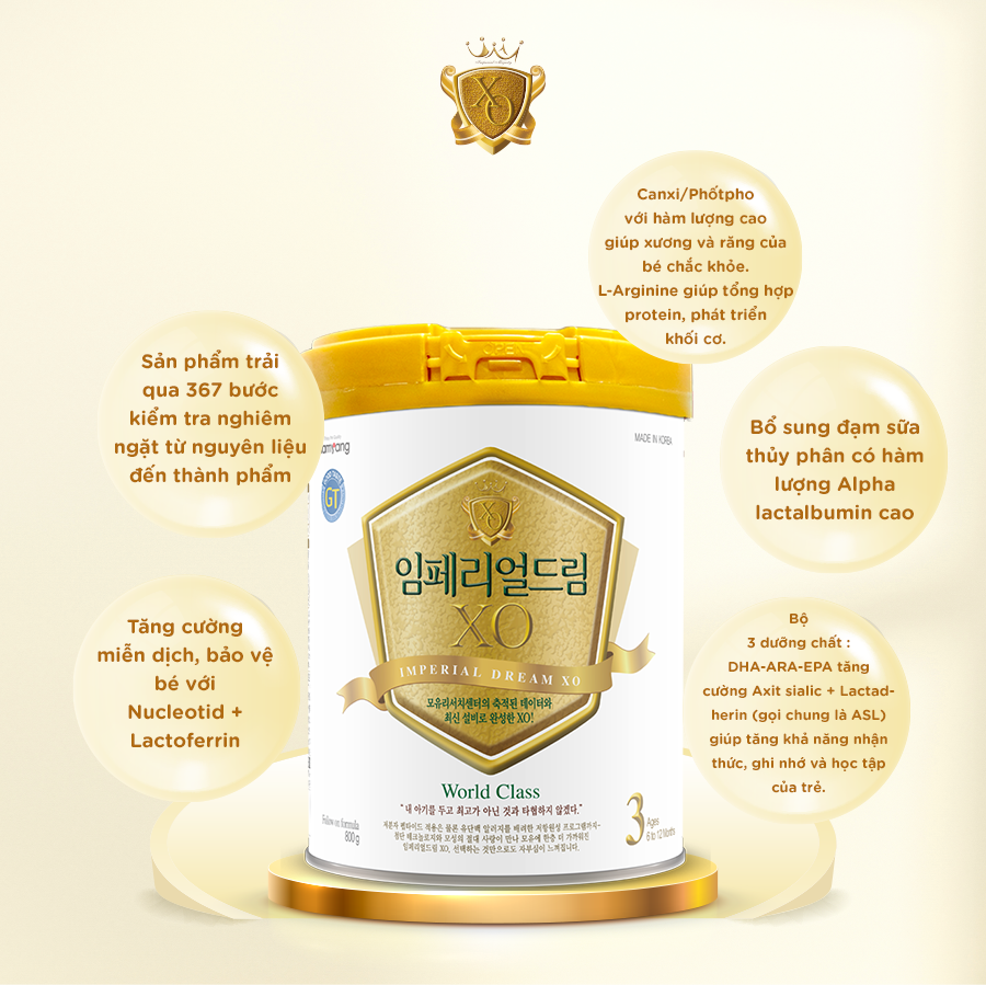 Sữa Bột Namyang Imperial Dream XO 3 GT 800g