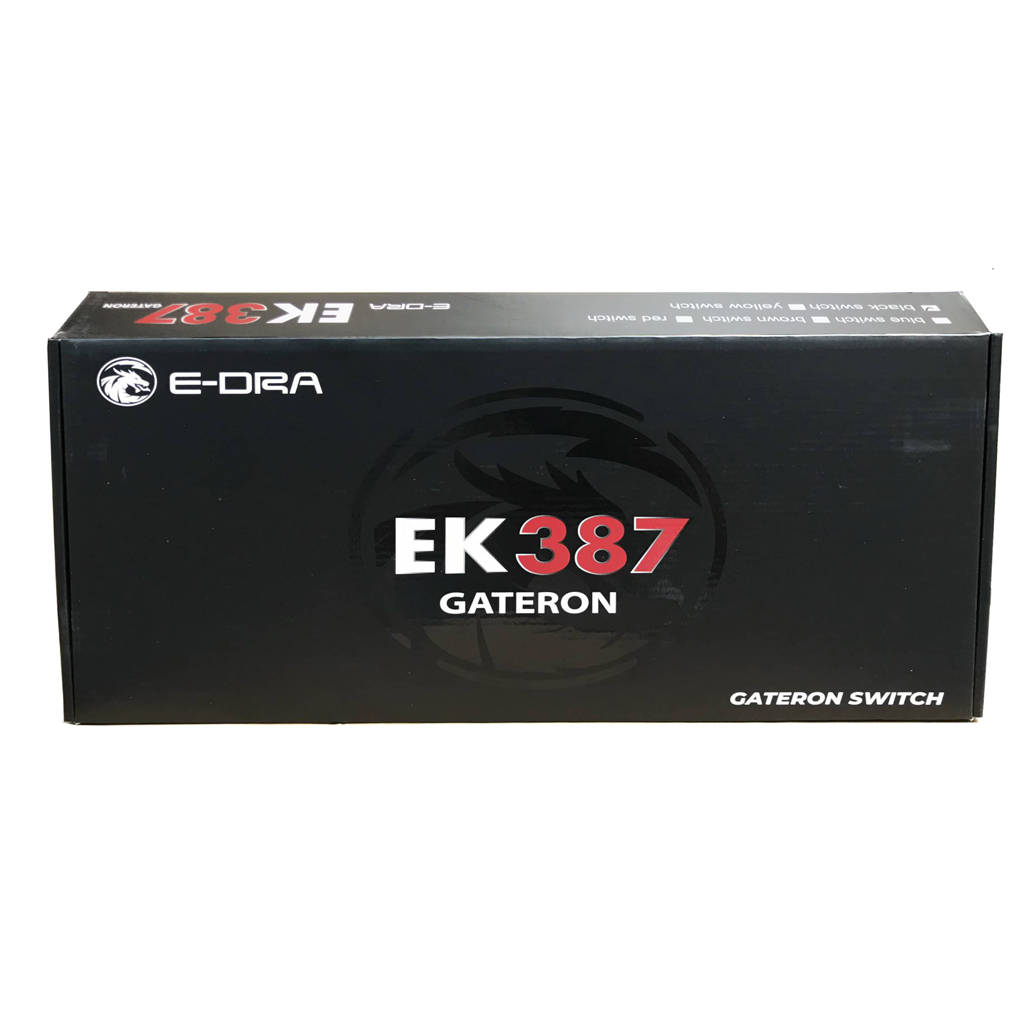 Bàn phím cơ E-Dra EK387 Gateron Switch - Hàng Chính Hãng