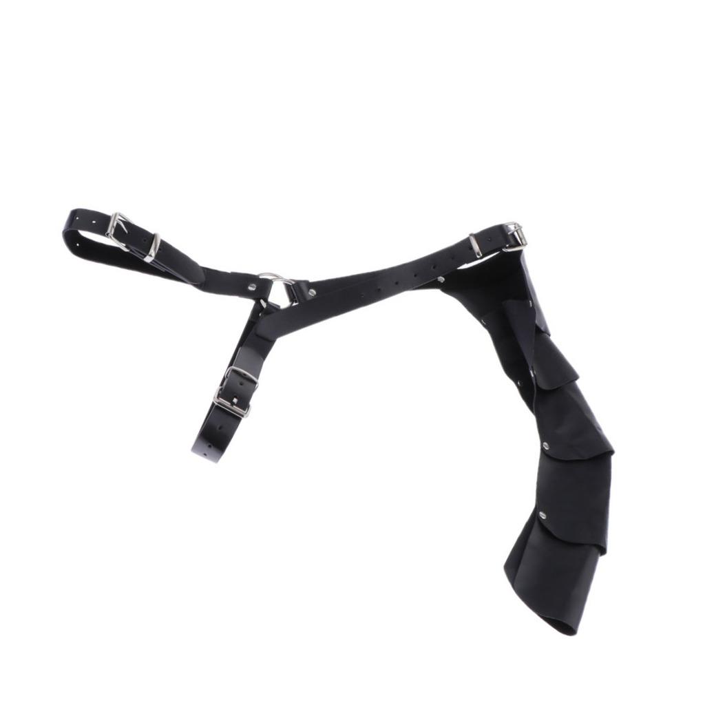 Men Goth Leather Harness Body Cage Belt Shoulder Strap Bar Nightclub Costume