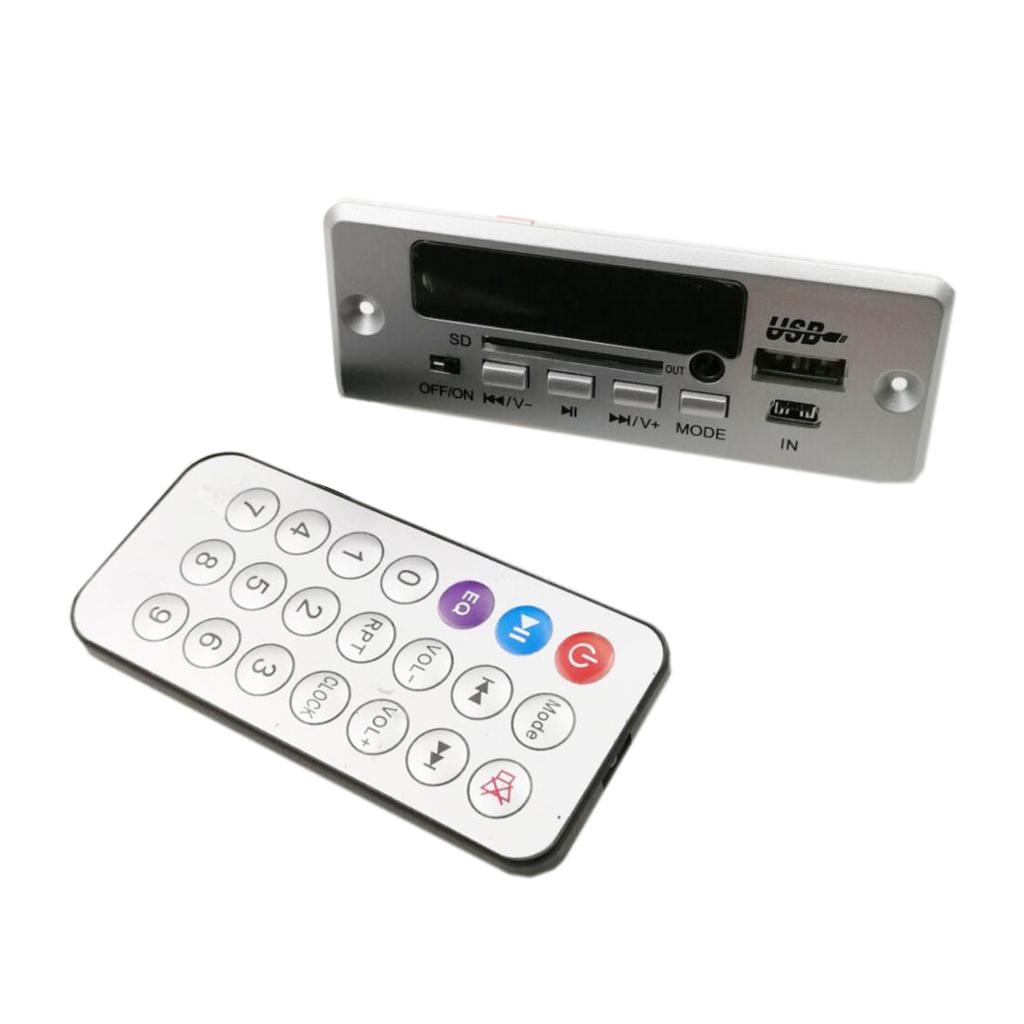 DC5V Wireless MP3 WMA Decoder Board USB TF FM Radio Audio Module For Car 3W Stereo Amplifier Output