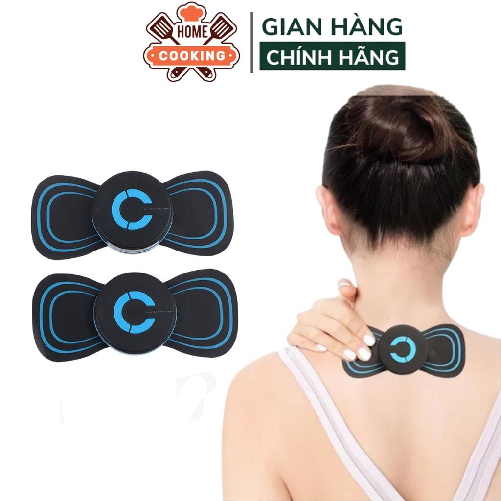 Miếng dán massage xung điện mini cổ vai gáy, cơ bắp tay toàn thân, 10 chế độ massage chế độ sạc pin tiện dụng