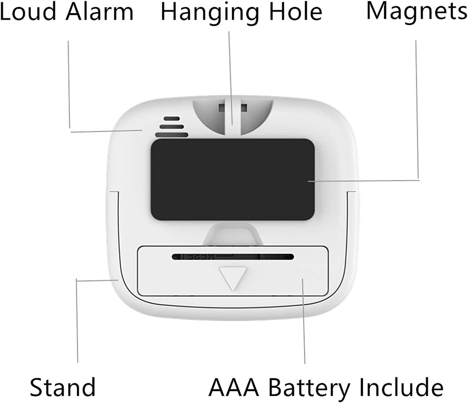 Gói Hẹn Giờ Nhà Bếp Kỹ Thuật Số Đồng Hồ Đếm Ngược Từ Tính Có Báo Động Lớn, Số Lớn, Gắn Sau, Lỗ Treo Cho Nhà Bếp, Vòi Hoa Sen, Phòng Tắm