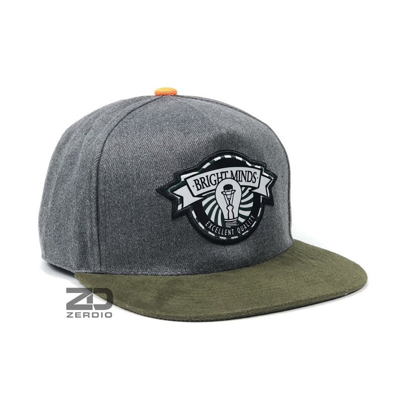 Mũ hiphop, Nón snapback nam nữ SN74 màu xám phong cách cá tính