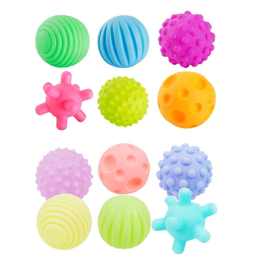 6Pcs Colorful Baby Touch Hand Ball Toys Sensory Children Ball Toys