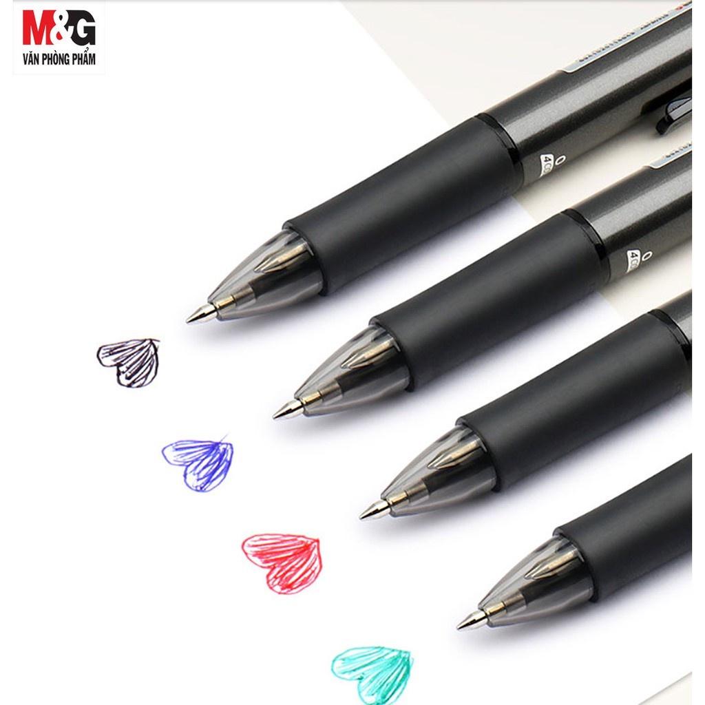 Bút bi 4 màu cao cấp M&G ABP80371/8030. Đỏ - Đen - Xanh dương - Xanh lá
