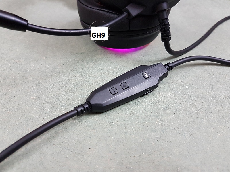 Tai nghe gaming PUG G-net GH9 âm thanh 7.1 (USB) Led RGB Hỗ trợ rung - Hàng Nhập Khẩu