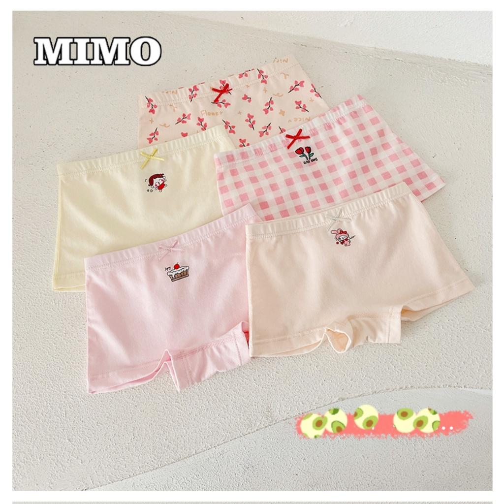 Quần chip cho bé gái combo 5 cái Hoa TULIP xinh xắn chất cotton kháng khuẩn từ 9-35kg