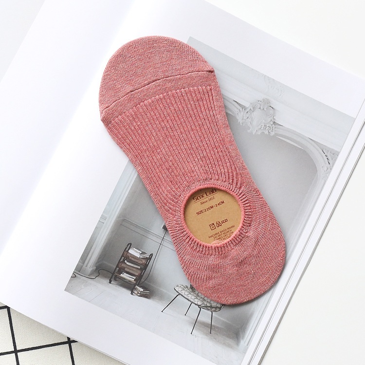 Bộ 5 đôi tất bàn chân nữ Sox Lab Co dãn 4 chiều Size , có đệm silicon ở gót chống tuột
