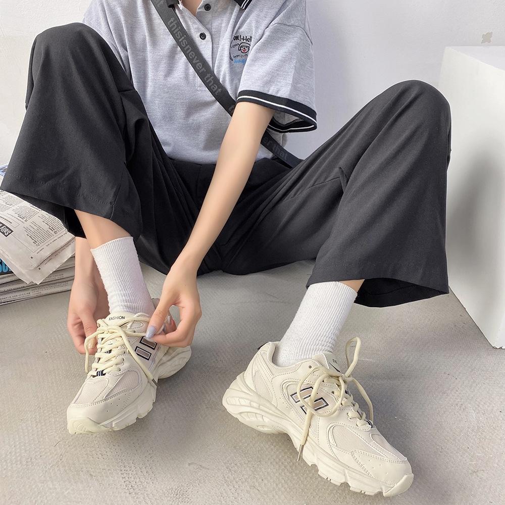 Giày sneaker lưới đế dày thoáng khí cho nữ & nam