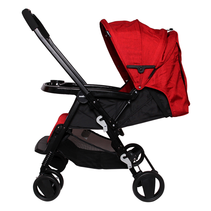 Xe Đẩy Trẻ Em 2 Chiều Seebaby T11-Red (Đỏ) - Mẫu Mới 2017