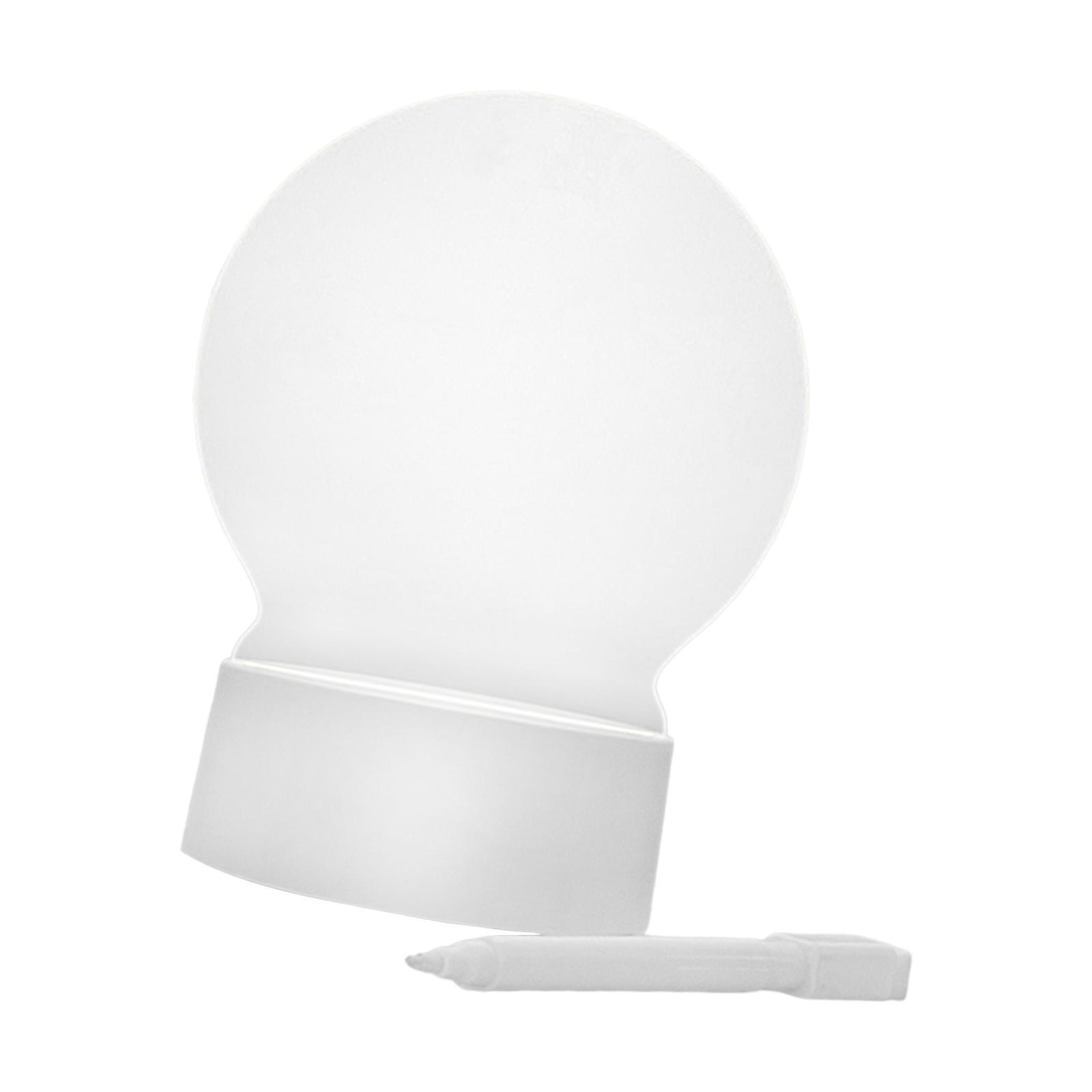 Message Board Lamp LED Acrylic White Board USB for Home Bedroom Wedding