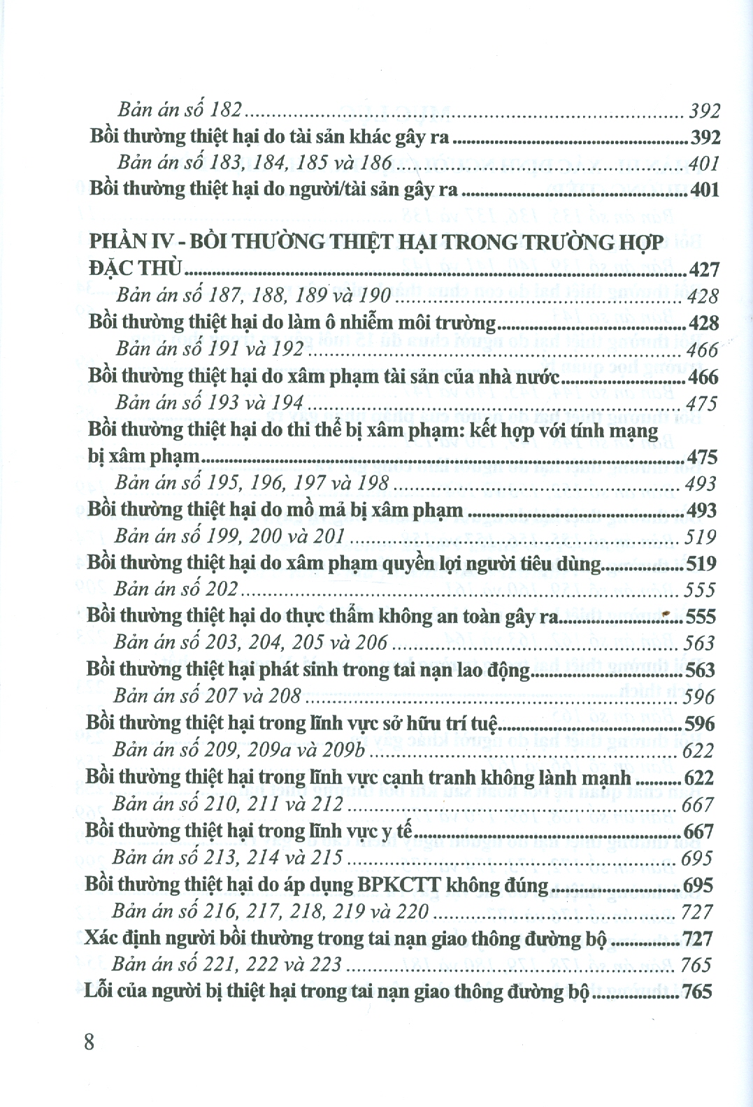 LUẬT BỒI THƯỜNG THIỆT HẠI NGOÀI HỢP ĐỒNG VIỆT NAM - BẢN ÁN VÀ BÌNH LUẬN ÁN - TẬP 2