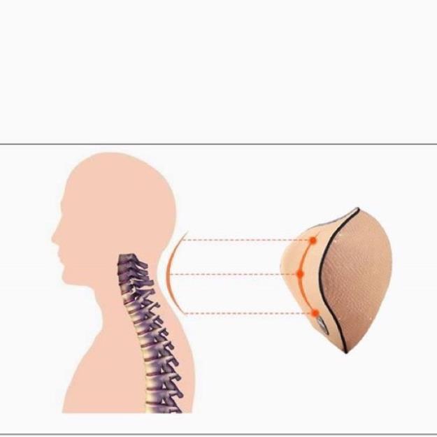 Bộ tựa đầu tựa lưng cao su non nguyên khối - bộ gối đầu tựa lưng trên ô tô