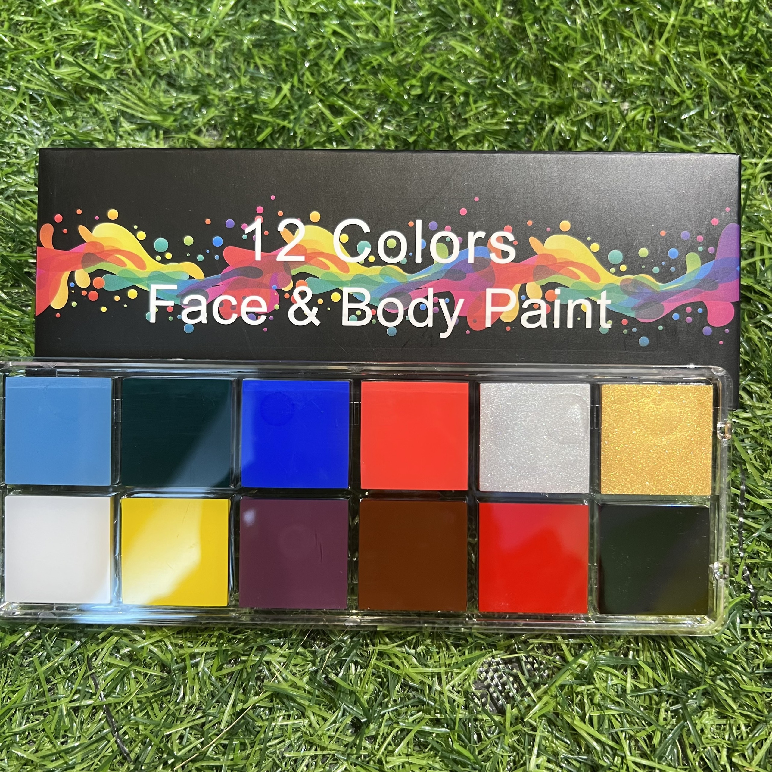 Màu vẽ Body Paint Colormate, màu vẽ hóa trang hộp 12 màu - COLORMATE