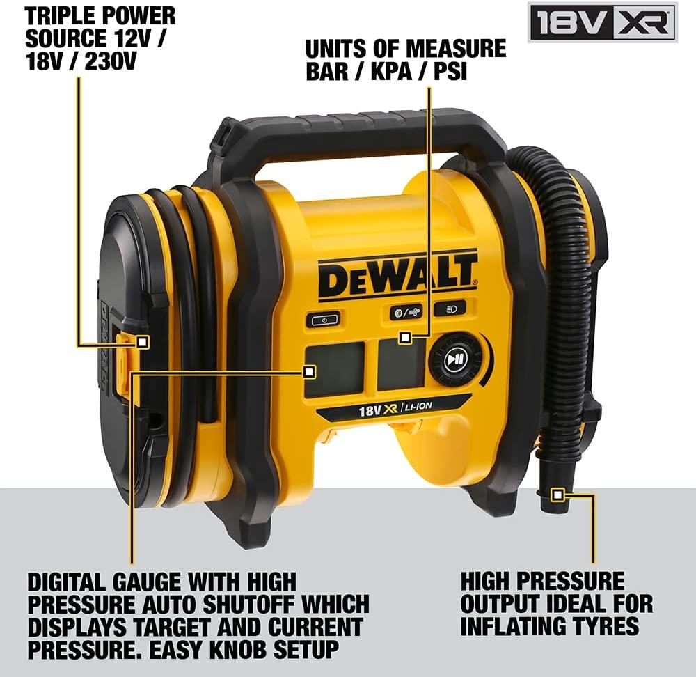 MÁY BƠM 18V 11BAR DEWALT DCC018N-XJ - HÀNG CHÍNH HÃNG