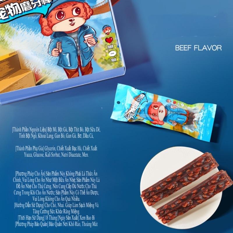 Xương gặm sạch răng vị bò và gà phô mai - Bánh thưởng cho chó