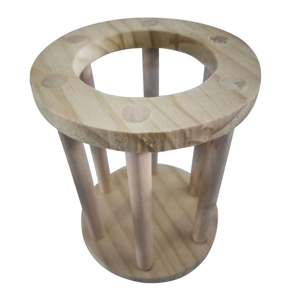 1x Wooden Small Animals Rack Feeder Hay Grass Nest For Rabbit Guinea Pig Hamster