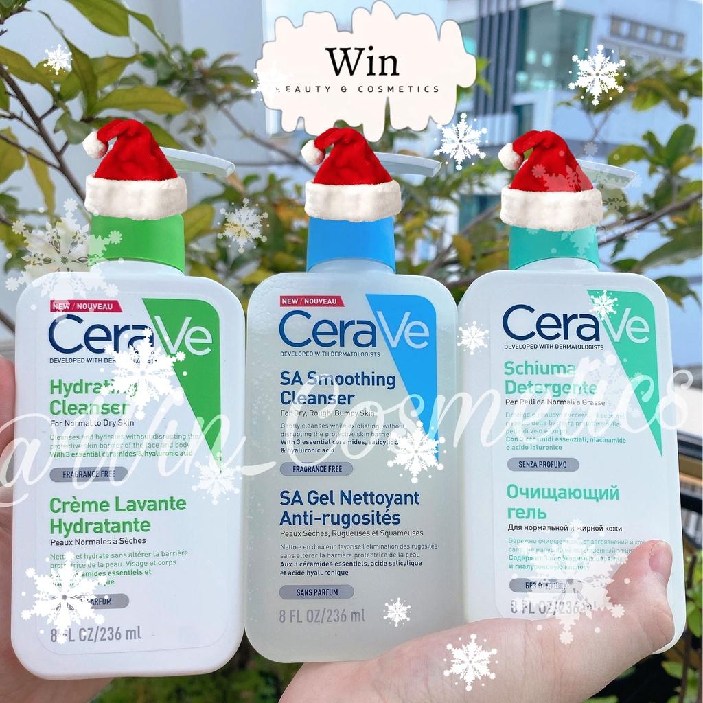 Sữa rửa mặt Cerave chính hãng cho da dầu, da mụn, da khô, Sửa rửa mặt Cerave 236ml, 355ml, 473ml