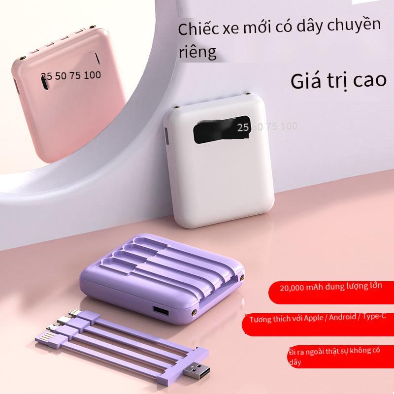 Sạc phong cách mới nhất kho báu mini tiện lợi 20000 mAh sáng tạo dung lượng lớn tháo rời đi kèm tùy chỉnh nguồn điện thoại di động