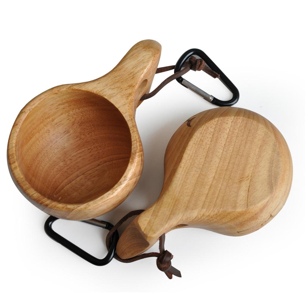3X Wooden Cup Handmade Coffee Tea Beer Juice Milk Mug Drink 15*9*5.5cm
