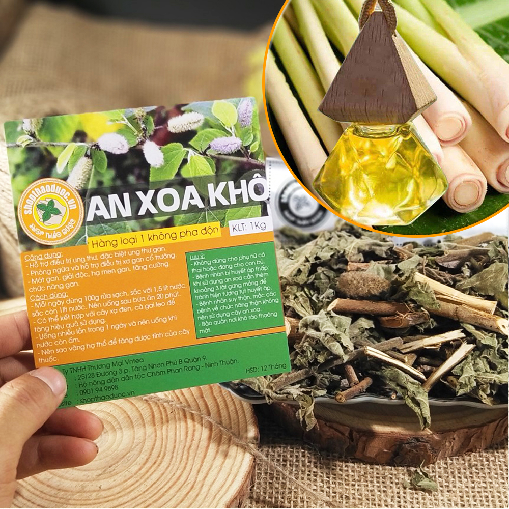 1kg cây an xoa khô - thích hợp cho người có vấn đề về gan hoặc ăn thức ăn có nhiều dầu mỡ
