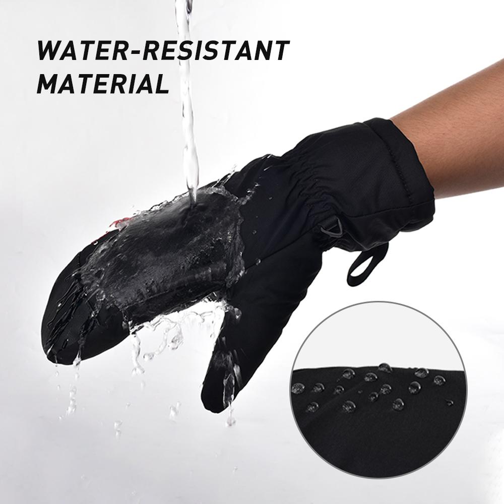 BOODUN Winter Warm Gloves Windproof Water-resistant Snow Gloves Mittens for Outdoor Cycling Skiing Running