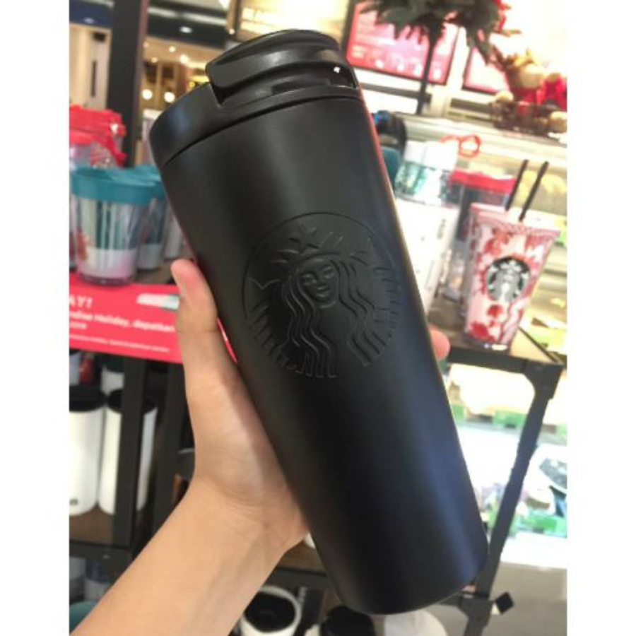 Bình Starbucks 16Oz (473ml) Stainless Steel Etched Black