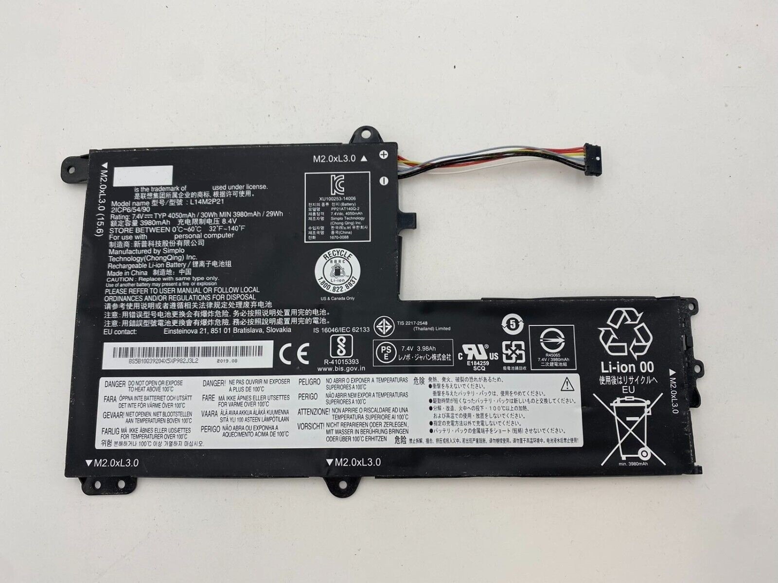 Pin dành cho (Battery for) Laptop Lenovo IdeaPad 330S 330S-15ARR 330S-15IKB 15AST Genuine L14L2P21 L14M2P21 Battery