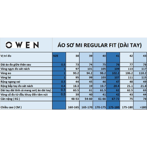 OWEN - Áo sơ mi dài tay Bamboo Regularfit có túi màu trắng họa tiết - AR20839DT