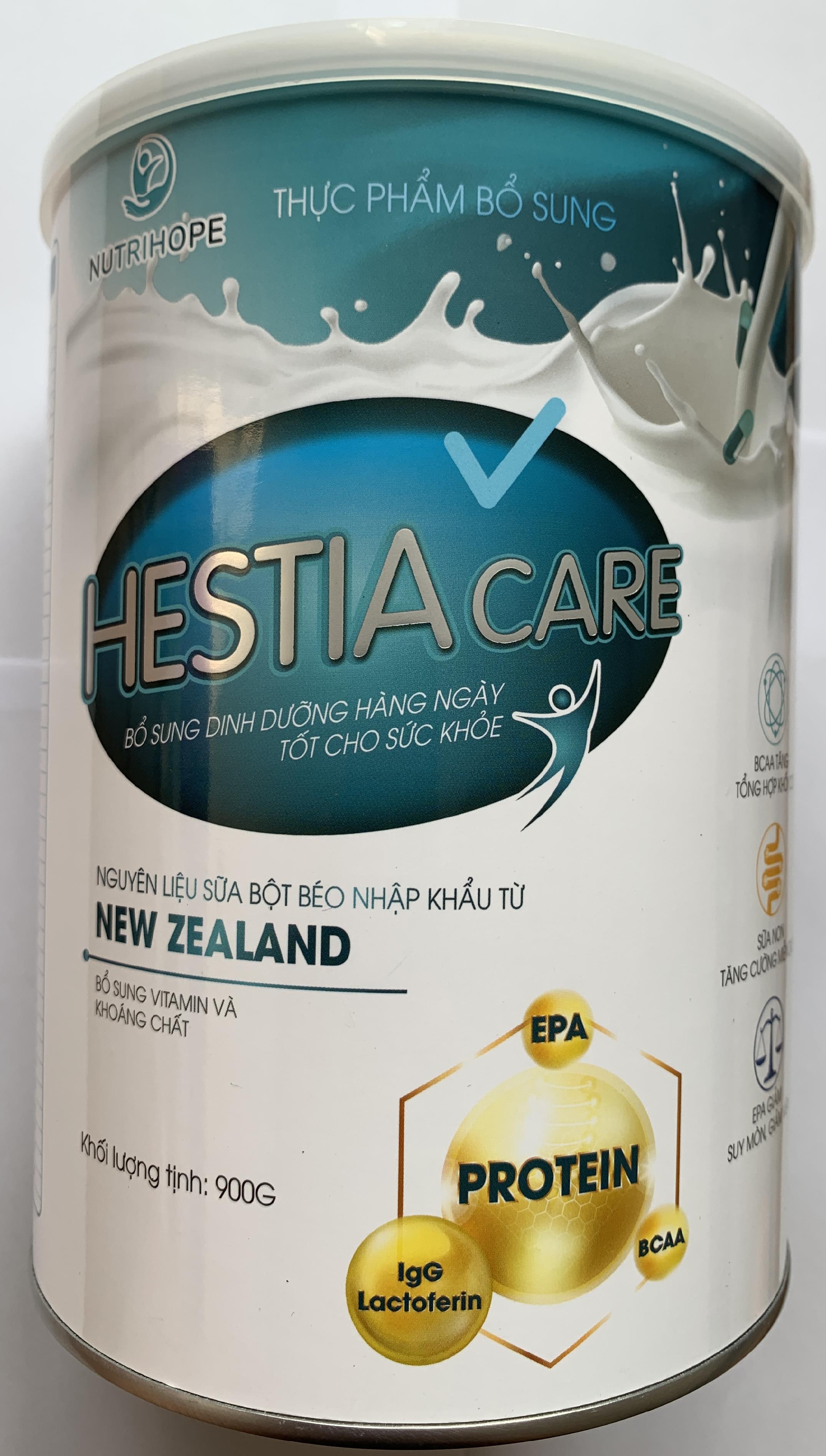 Sữa Hestia Care 900g tốt cho bệnh nhân ung thư, tăng cường sức khỏe trước và sau phẫu thuật, người xạ trị, hóa trị