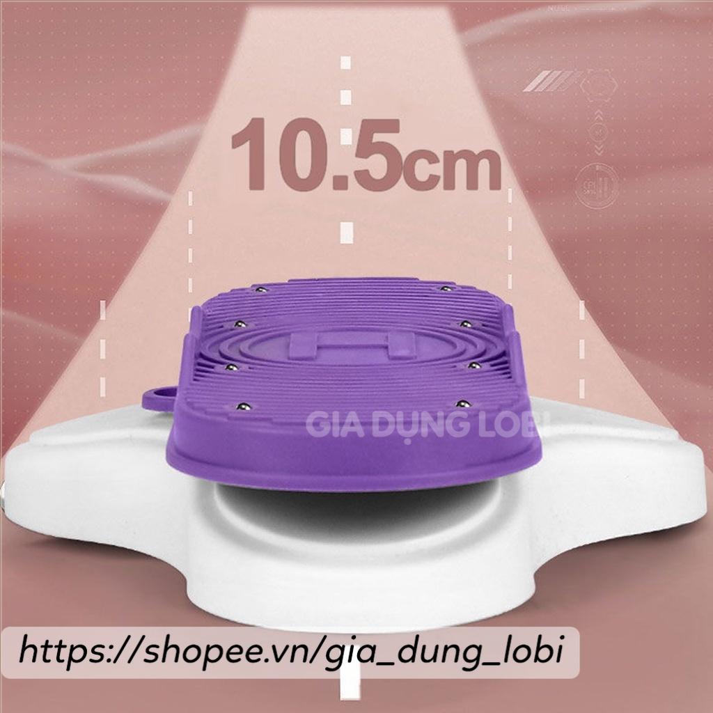 Đĩa xoay eo tập bụng cao cấp, Bộ đĩa xoay eo tập thể dục xoay 360 độ giúp giảm cân săn chắc cơ, đế hít chân không chắn