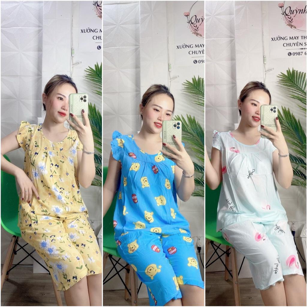 ĐỒ BỘ TOLE LANH 2 DA - MẪU MỚI - ĐỒ BỘ MẶC NHÀ HỌA TIẾT DỄ THƯƠNG (ẢNH THẬT) CÓ SZ 40-75KG - TL51