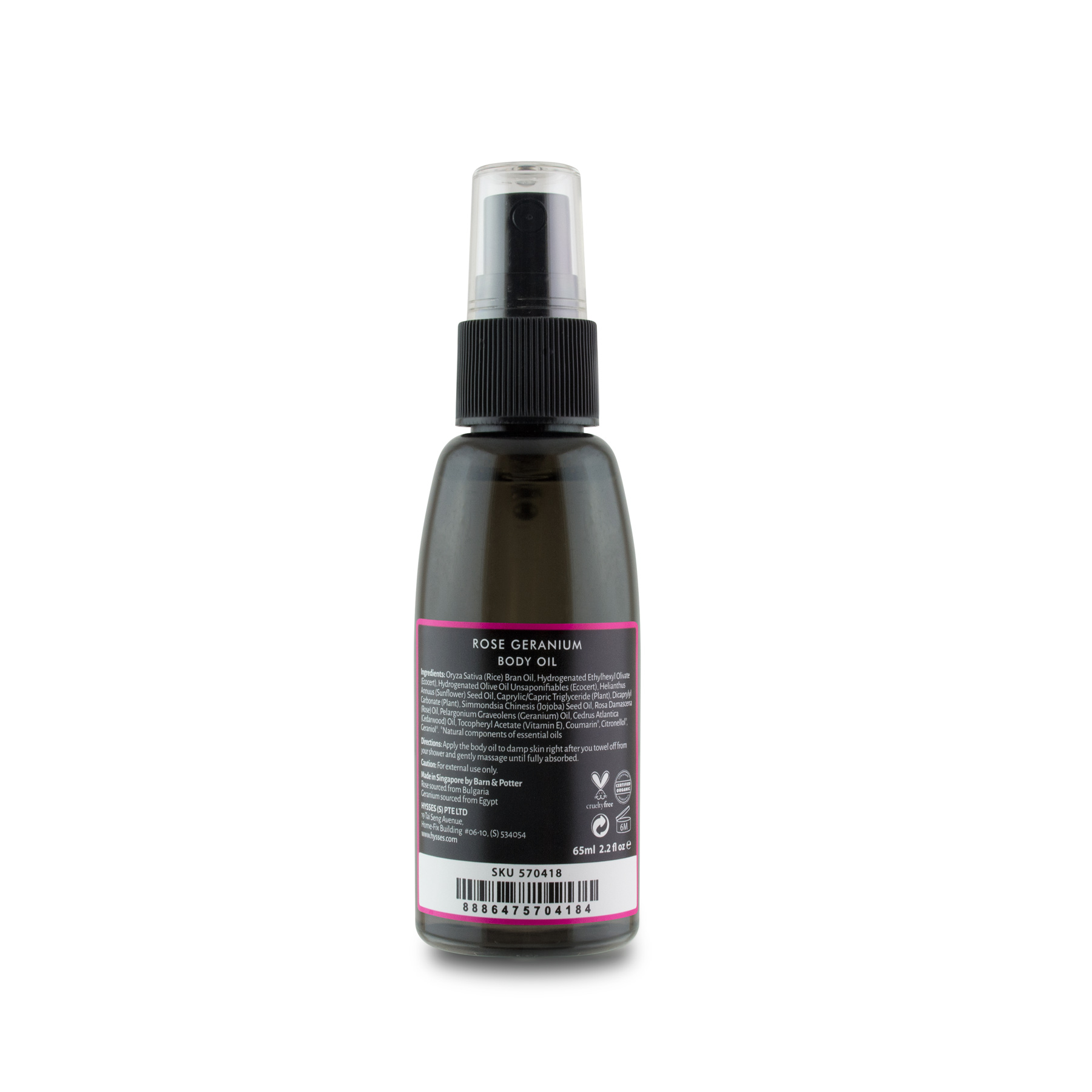 Dầu dưỡng thể Cao Cấp Hysses Body Oil Chống Lão Hóa, Làm Mờ Nếp Nhăn, Khóa Ẩm Và Bảo Vệ Da Với Tinh Dầu Hoa Hồng - Phong Lữ Hữu Cơ Tự Nhiên