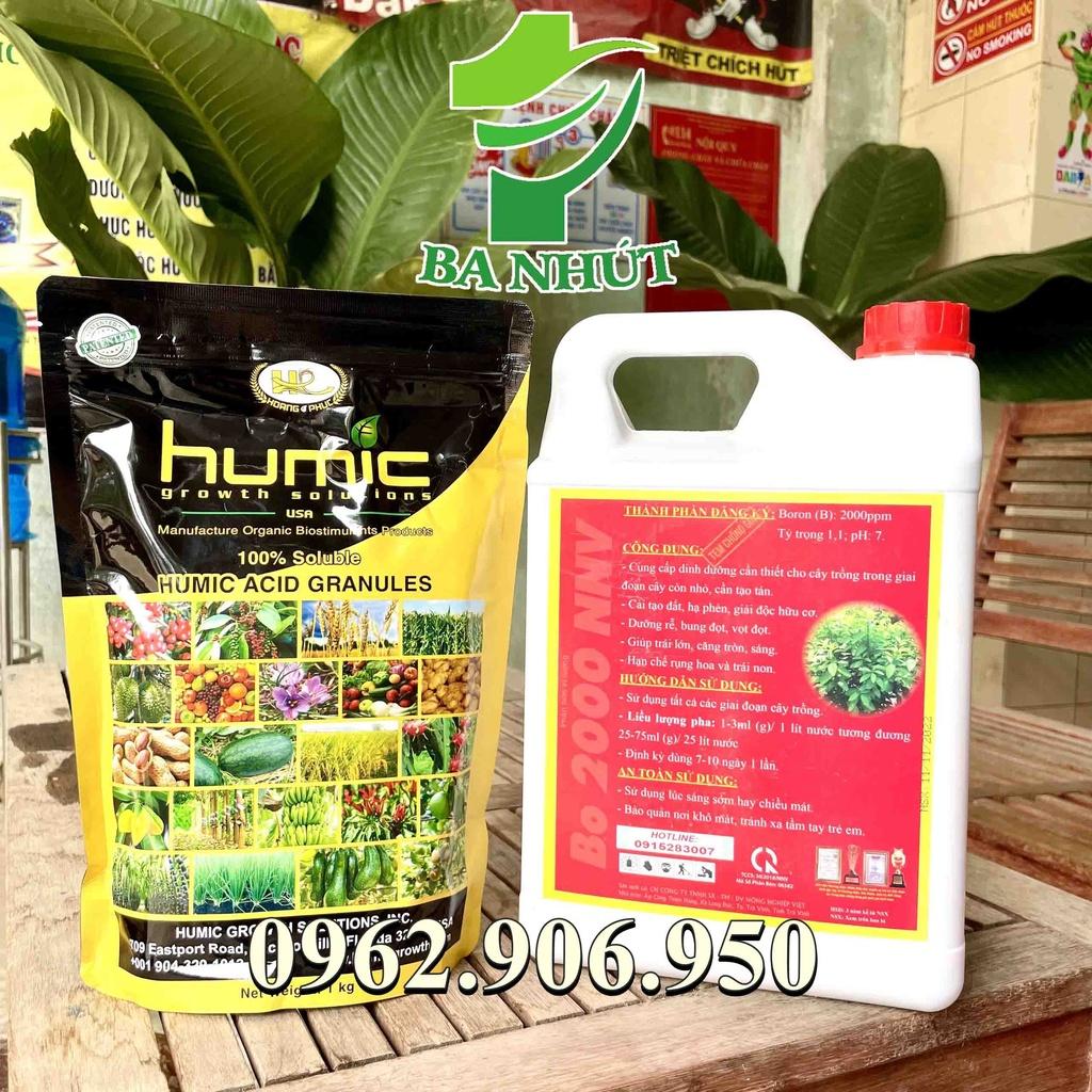 Combo HUMIC MỸ 1kg (dạng miểng) Và HUMIC RICH RONG BIỂN 5 Lít– Dưỡng Cây Khỏe, Ra Rễ Cực Nhanh, Đâm Chồi Mạnh