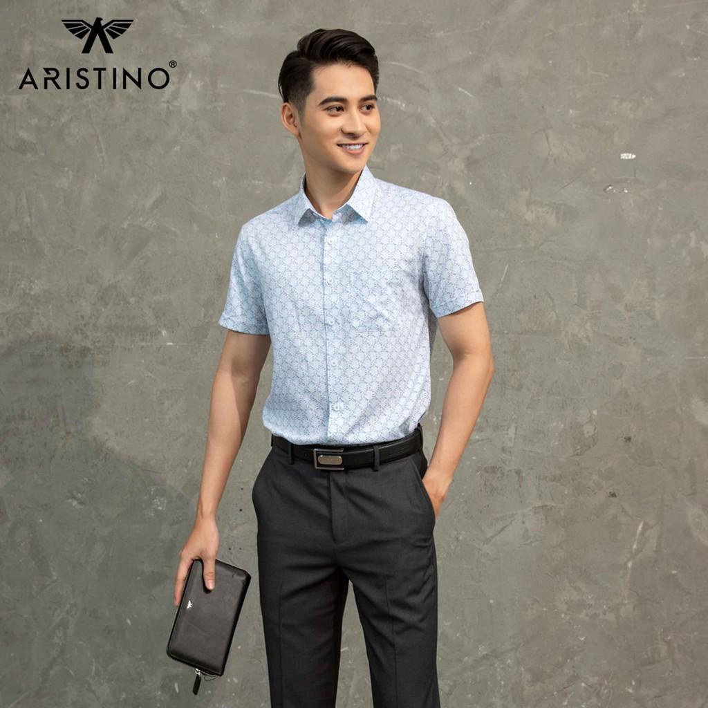 Áo sơ mi ngắn tay ARISTINO  ASS133S1 phong cách thoải mái