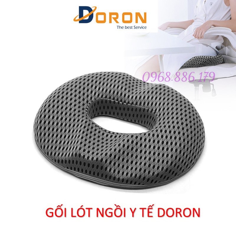 Gối Lót Ngồi Chữ O Công Thái Học Doron Thoáng Khí, Giảm Đau Xương Cụt, Ê Mỏi Mông Cho Dân Văn Phòng, Bà Bầu