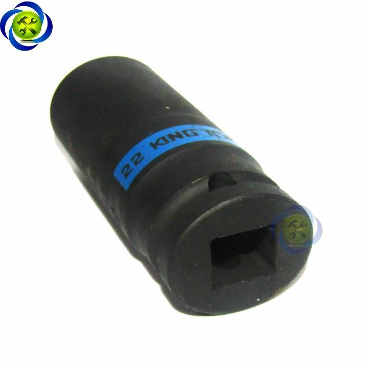 Tuýp đen dài 22mm Kingtony 443522 loại 1/2 6 cạnh
