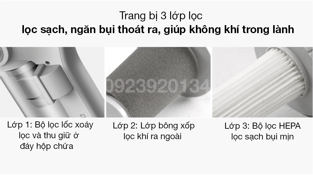 Máy hút bụi cầm tay, siêu khỏe 600w Deerma DX700