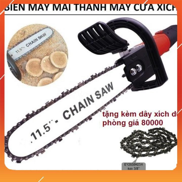 LƯỠI CƯA XÍCH GẮN MÁY MÀI CÓ BÌNH TRA DẦU TỰ ĐỘNG TẶNG THÊM 1 LƯỠI CƯA XÍCH