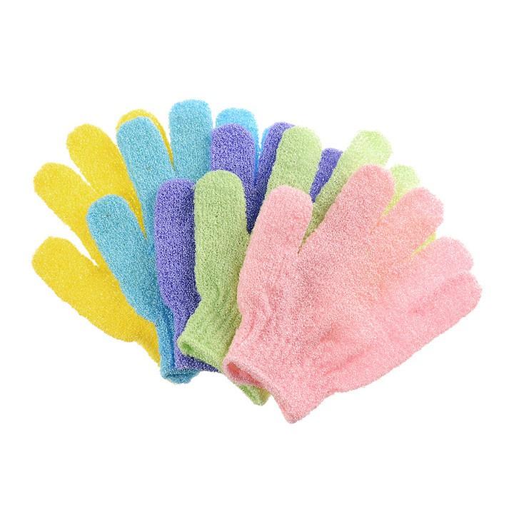 Găng tay bọt biển tắm tẩy tế bào chết