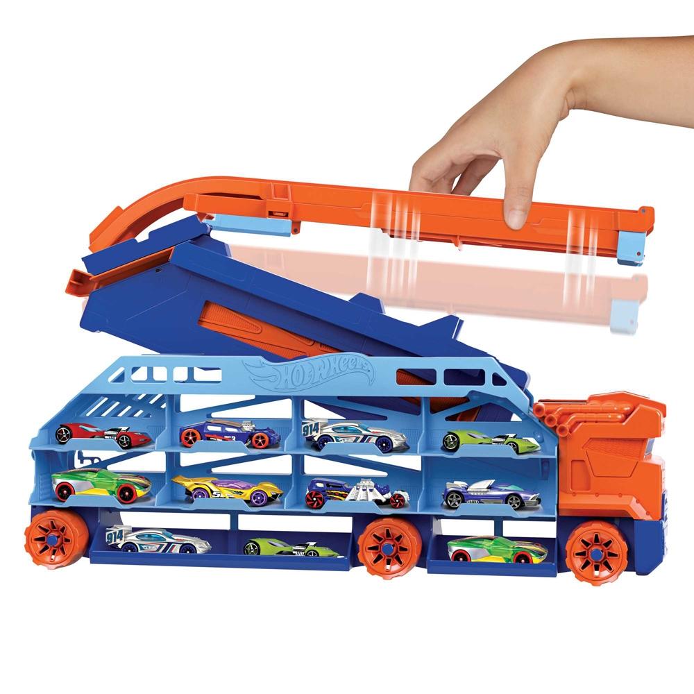 Đồ Chơi Mô Hinh Trạm Vận Chuyển Trên Cao Hot Wheels City Speed Drop Transport - Hot Wheels HDY92