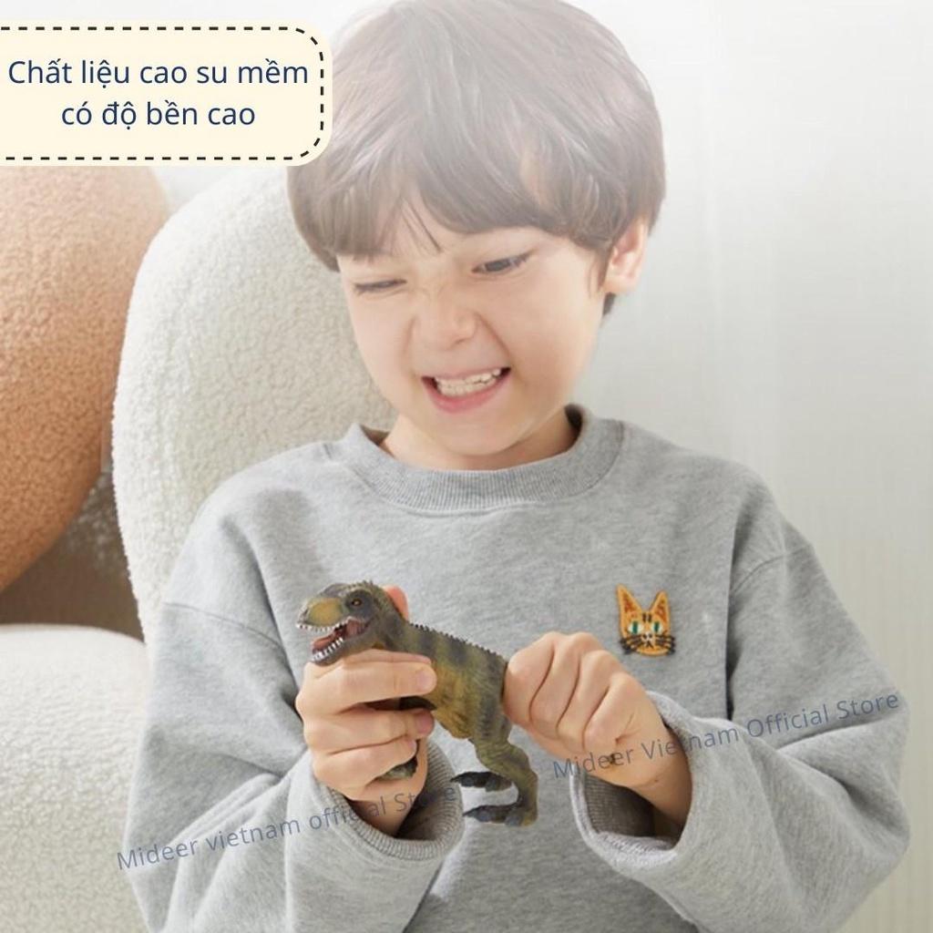Mô hình khủng long mini cao su mềm Mideer Dinosaur Toys Set  jurassic world  T-rex