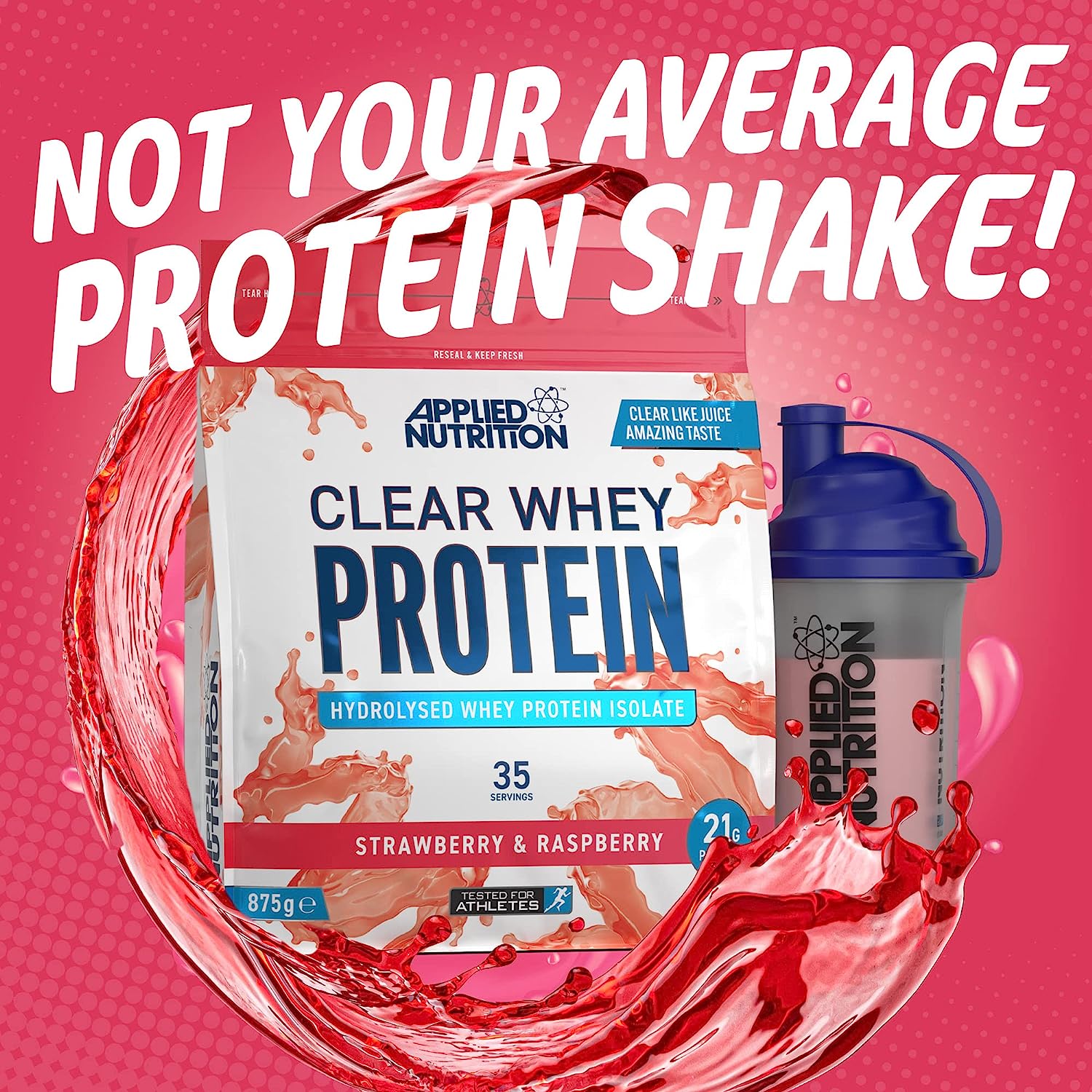 Clear Whey Protein Hyrolyzed Applied Nutrition - Whey Protein Hydrolyzed Hỗ Trợ Tăng Cơ Hấp Thu Nhanh Hương Vị Trái Cây