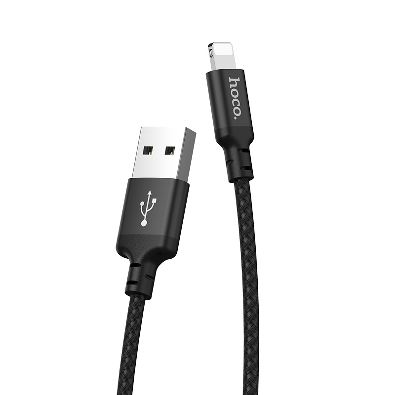 Cáp sạc Hoco dây dù truyền data ổn định nhanh chóng dài 2M cho iPhone/iPad - Hàng chính hãng